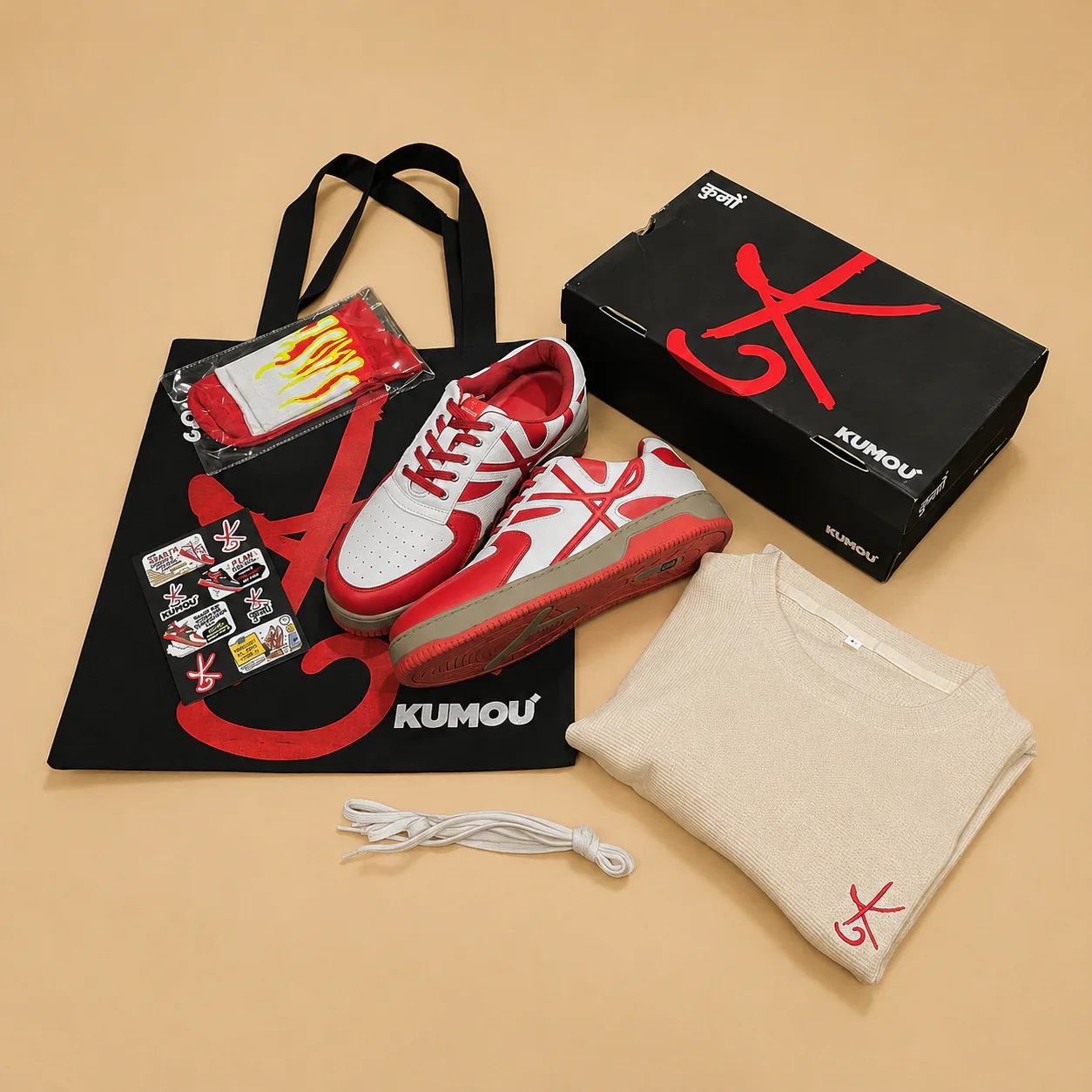 KM-03 RED VELVET | Sneakers | Kumou Lifestyle